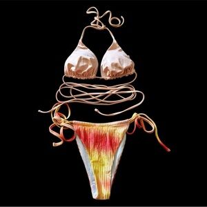 Multicolor Bikini Set